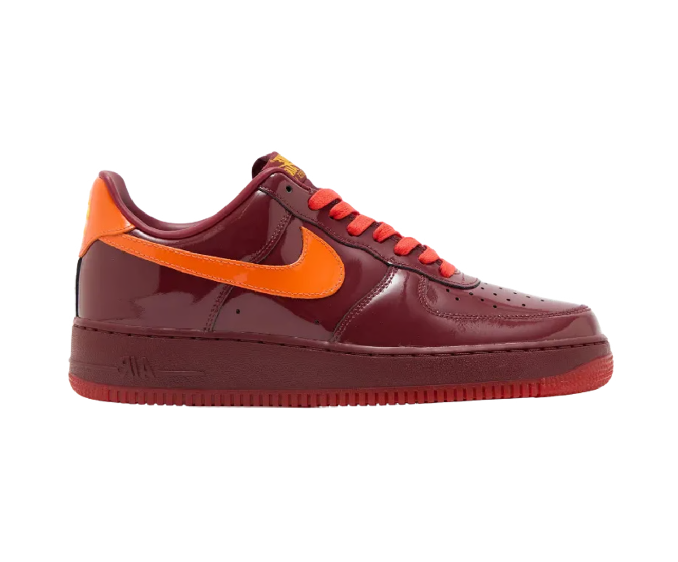 1 Nike Air Force 1 Low 'Patent Leather Dark Team Red' - Image 1