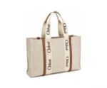 Chloe Woody Tote Bag – Beige - Image 3