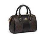 Coach Black Brown Signature Satchel - Image 2