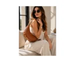 Fendi Cognac Leather Hobo Bag - Image 4