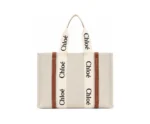 Chloe Woody Tote Bag – Beige