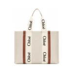 Chloe Woody Tote Bag – Beige