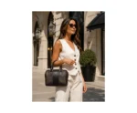 Coach Black Brown Signature Satchel - Image 4