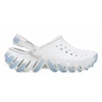 Crocs Echo - Gum Ro  White upper + Light Blue Crocs