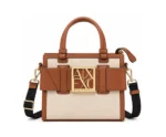Armani Exchange Structured Satchel Handbag