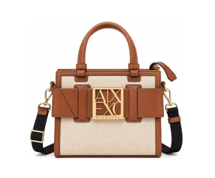 Armani Exchange Structured Satchel Handbag