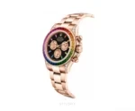 Rolex Rainbow Rose Gold Quartz Movement - Rolex First Copy Watches