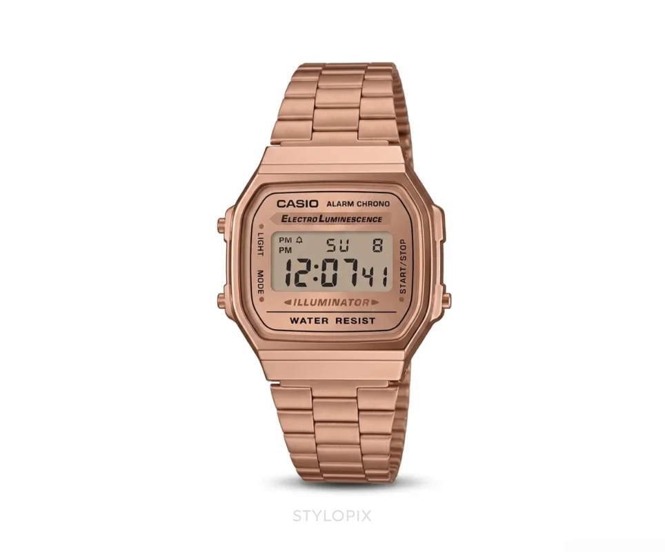 Casio Dial Rose Gold Metal Strap Quartz - Casio First Copy Watches