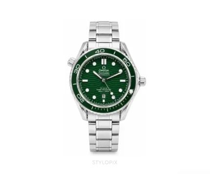 Omega Green Dial With Silver Chain Quartz - Omega First Copy Watches