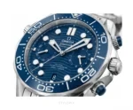 Omega Seamaster 300m Co-Axial Chronograph Silver Blue Quartz - Omega First Copy Watches