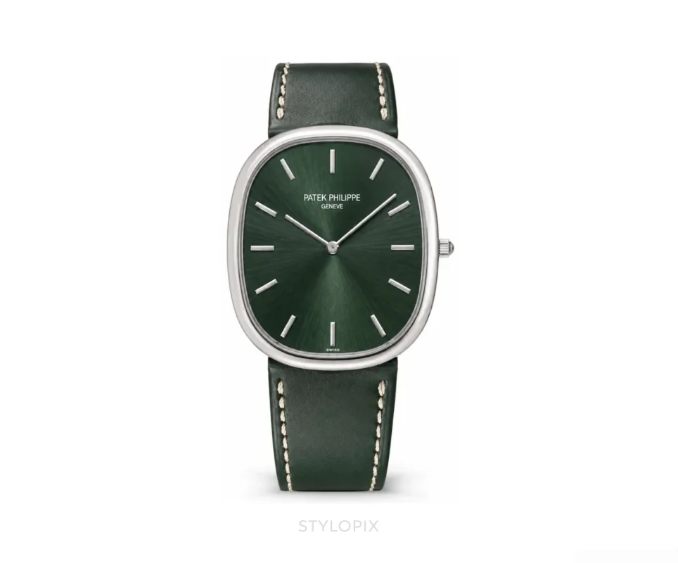 Patek Philippe Golden Ellipse Green Leather - Patek Philippe First Copy Watches