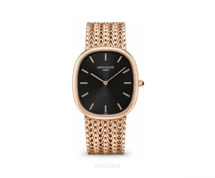 Patek Philippe Golden Ellipse Rose Gold Black - Patek Philippe First Copy Watches