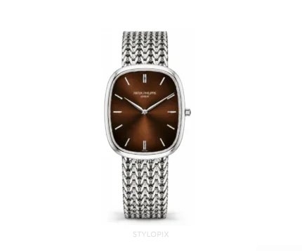 Patek Philippe Golden Ellipse Silver Brown - Patek Philippe First Copy Watches