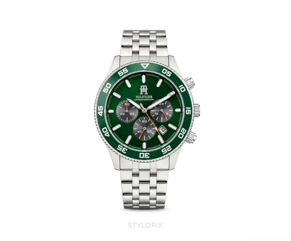 Tommy Hilfiger TH1792214W Green Dial With Chronograph Quartz - Tommy Hilfiger First Copy Watches