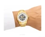 Tommy Hilfiger Gold Metal Strap Skeleton-Automatic - Tommy Hilfiger First Copy Watches