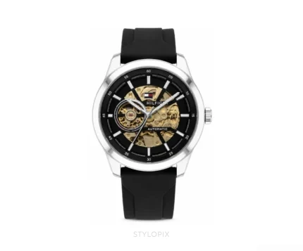 Tommy Hilfiger Silver Dial-Skeleton Automatic - Tommy Hilfiger First Copy Watches