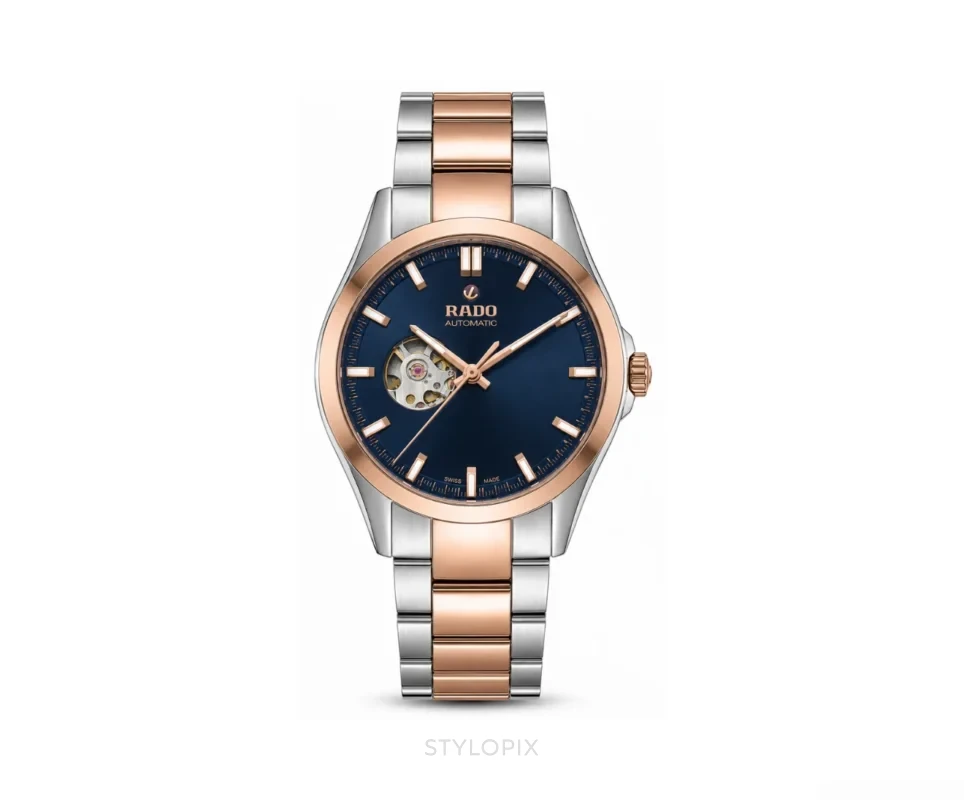 Rado Blue Dial With Two Tone Metal Strap Automatic - Rado First Copy Watches