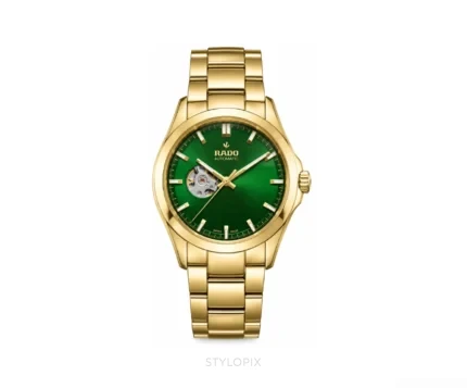 Rado Green Dial With Golden Metal Strap Automatic - Rado First Copy Watches