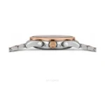 Tissot Chronograph Silver Case With Black And Copper Bezel Quartz - Tissot First Copy Watches
