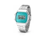 Casio Blue Dial With Silver Metal Strap Quartz - Casio First Copy Watches