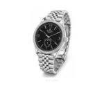Rolex Geneve Black Silver Quartz Movement - Rolex First Copy Watches