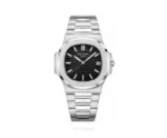 Patek Philippe Nautilus Black Plain Dial - Patek Philippe First Copy Watches