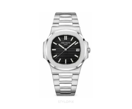 Patek Philippe Nautilus Black Plain Dial - Patek Philippe First Copy Watches