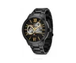 Tommy Hilfiger Black Metal Strap-Skeleton Automatic - Tommy Hilfiger First Copy Watches