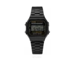 Casio Black Dial Metal With Black Metal Strap Quartz - Casio First Copy Watches