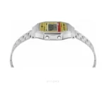 Casio Silver Yellow Dial Metal Strap Quartz - Casio First Copy Watches