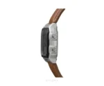 Casio Luminous Digital Silver Dial And Tan Leather Strap Belt Quartz - Casio First Copy Watches