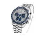 Omega Speed Master Moon Phase Silver Blue - Omega First Copy Watches
