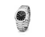 Patek Philippe Nautilus Black Plain Dial - Patek Philippe First Copy Watches