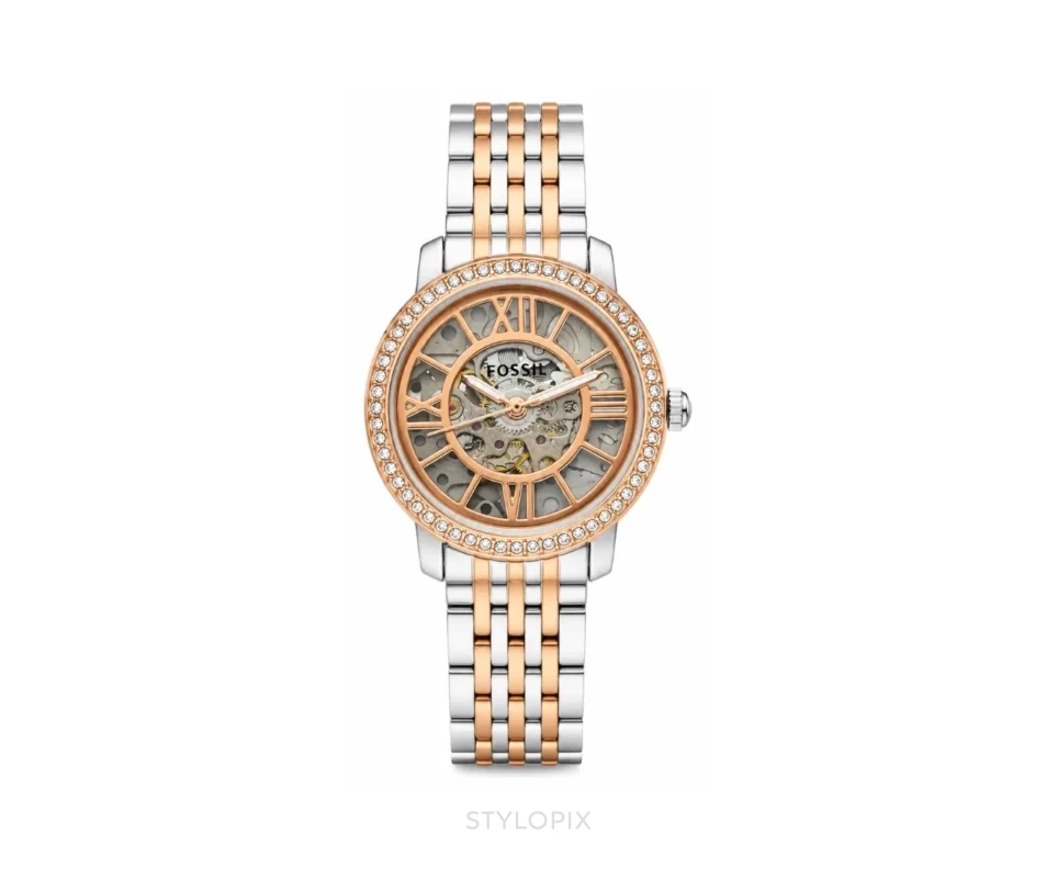 Fossil Rose gold Premium strap Automatic - Fossil First Copy Watches