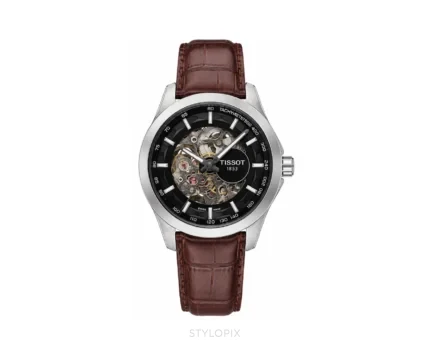Tissot 42mm Chronograph Brown Leather Strap Automatic - Tissot First Copy Watches