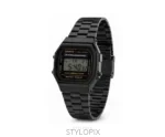 Casio Black Dial Metal With Black Metal Strap Quartz - Casio First Copy Watches