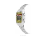 Casio Silver Yellow Dial Metal Strap Quartz - Casio First Copy Watches