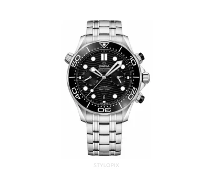 Omega Seamaster 300m Co Axial Chronograph Silver Black Quartz - Omega First Copy Watches