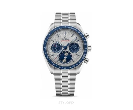 Omega Speed Master Moon Phase Silver Blue - Omega First Copy Watches