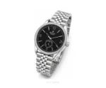 Rolex Geneve Black Silver Quartz Movement - Rolex First Copy Watches