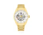 Tommy Hilfiger Gold Metal Strap Skeleton-Automatic - Tommy Hilfiger First Copy Watches