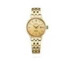 Rado Black Dial With Golden Metal Strap Automatic - Rado First Copy Watches