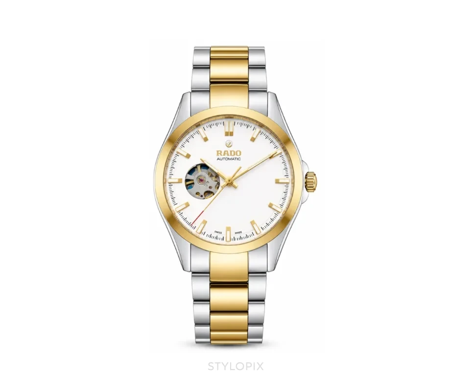 Rado White Dial With Two Tone Metal Strap -Automatic - Rado First Copy Watches