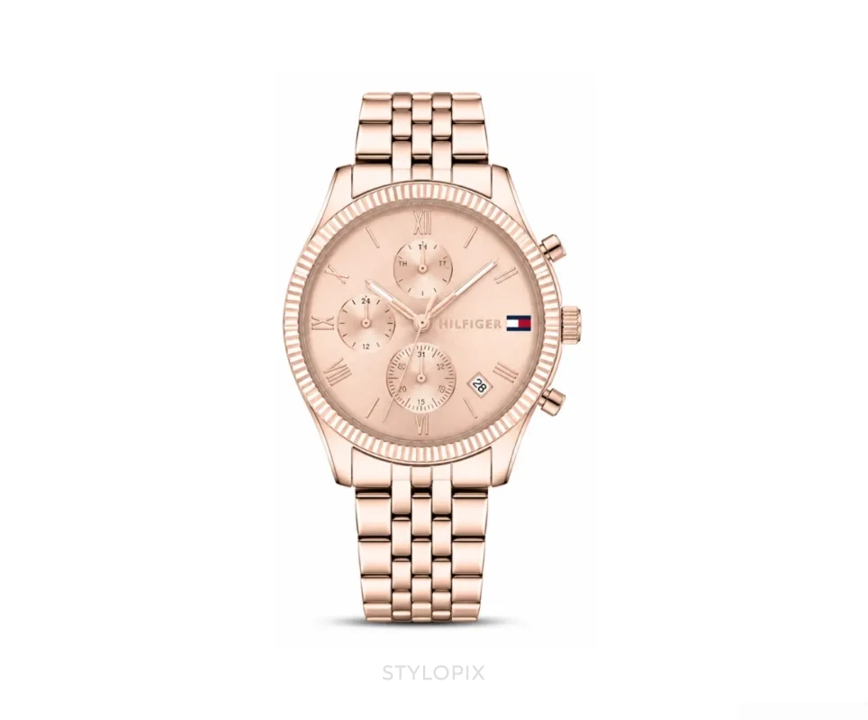 Tommy Hilfiger Chronograph With Rose Gold Dial 36mm Quartz - Tommy Hilfiger First Copy Watches