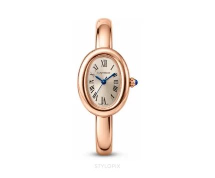 Cartier Rose Gold With Light Dial Metal Strap Quartz - Cartier First Copy Watches