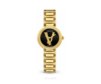 Versace Mini Virtus Gold Black Authentic Store Quality - Versace First Copy Watches