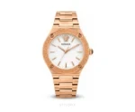 Versace Original Series Rose Gold Metal Strap And White Dial Quartz - Versace First Copy Watches