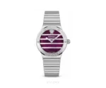 Versace Greca Logo Pearl Silver Maroon - Versace First Copy Watches