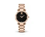 Versace Plain Dial With Rose Gold Metal Strap Quartz - Versace First Copy Watches