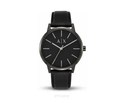Armani Exchange Leather Strap Quartz - Armani Exchange First Copy Watches